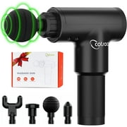 Cotsoco 6 Speeds Massage Gun, Cordless Handheld Deep Tissue Muscle Massager, Black