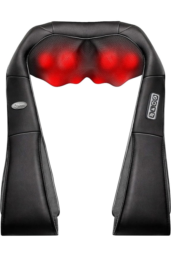 Shiatsu Shoulder and Neck Massager with Heat, Electric Deep Tissue Massage Pillow for Body Muscle Pain Relief,Best Gifts for Mom Dad Women Men,Home, Office and Car Use