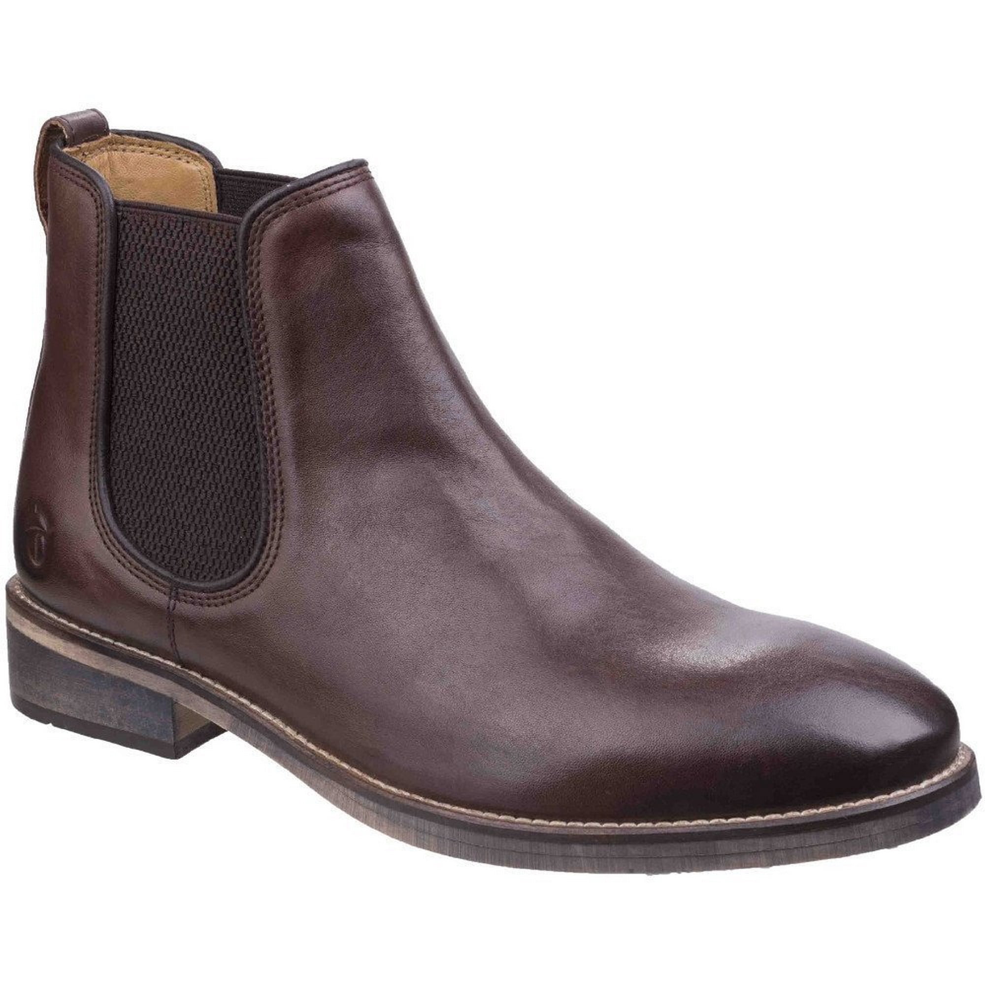 Cotswold Mens Town Leather Pull On Casual Chelsea Ankle Boots - Walmart.com