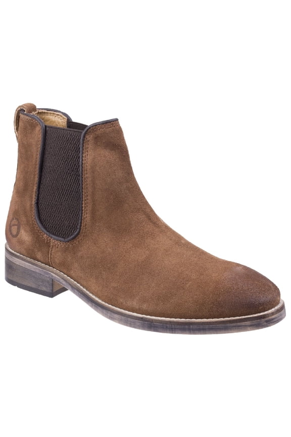 Cotswold Mens Corsham Town Leather Pull On Casual Chelsea Ankle Boots