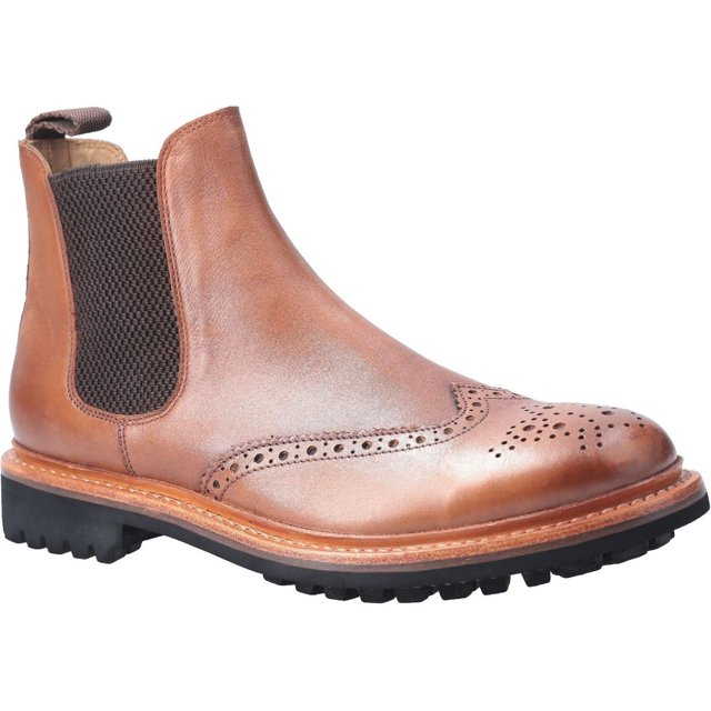 Cotswold Mens Siddington Commando Elasticated Leather Dress Boot
