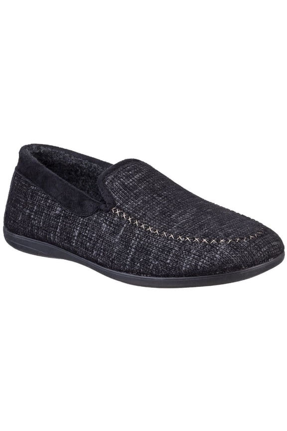 Cotswold Mens Stanley Moc Toe Full Slipper