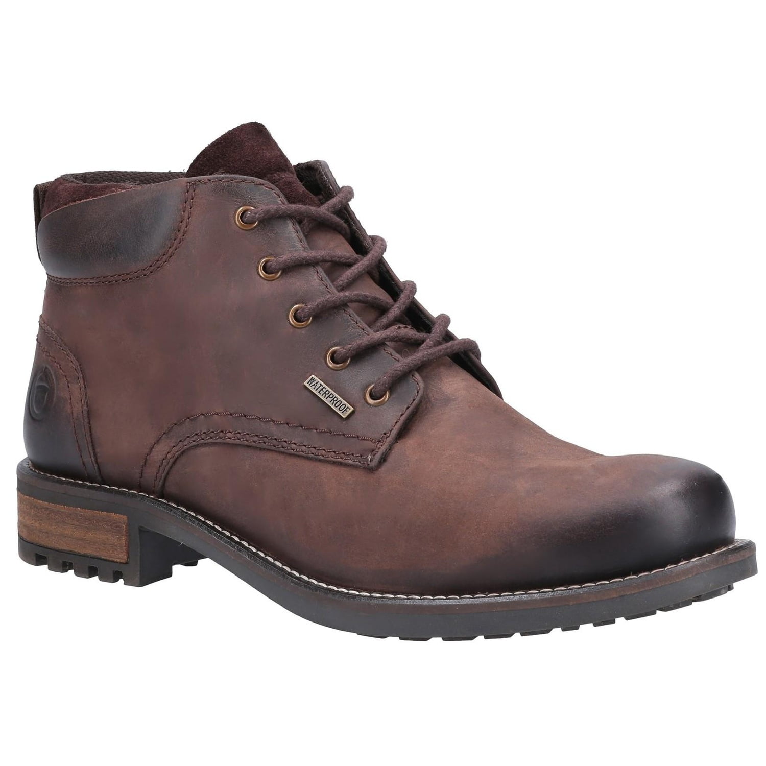 Cotswold Mens Woodmancote Leather Combat Boots - Main Image