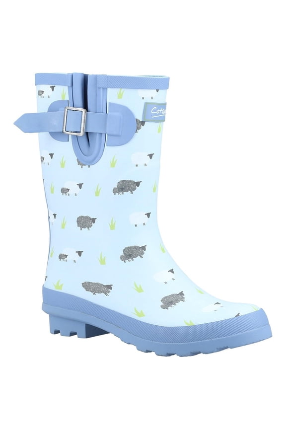 Cotswold Womens Farmyard Sheep Mid Calf Galoshes