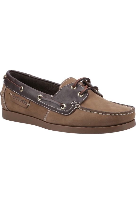 Cotswold Womens Waterlane Leather Boat Shoes