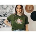 thumbnail image 1 of Cottagaecore Soft Watercolor Floral T-Shirt, 1 of 7