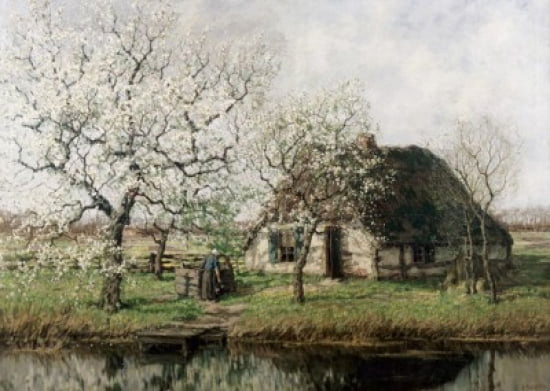 Cottage By The River Gorter Arnold Marc(1866-1933 Dutch) Canvas Art - Arnold Marc Gorter (18 x 24)