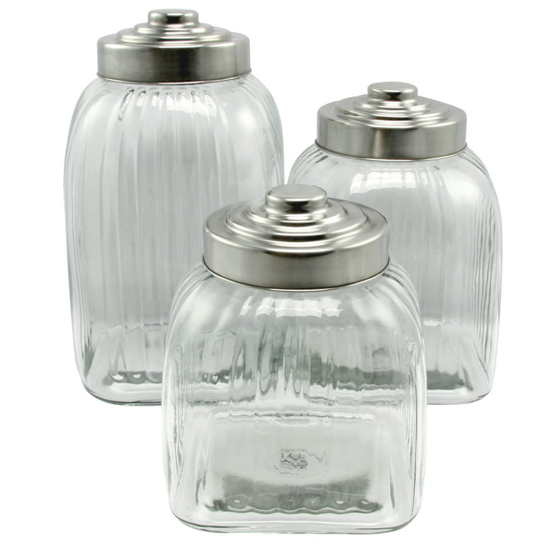 https://i5.walmartimages.com/seo/Cottage-Chic-3-Piece-Clear-Glass-Canister-Set-with-Stainless-Steel-Lid_1977ba8b-9097-48cb-b03f-a3f53f6987b8_1.a598e304fadbcbc7f9fe63dfb66fa785.jpeg?odnHeight=768&odnWidth=768&odnBg=FFFFFF