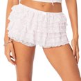 thumbnail image 1 of Cottage Coquette Y2K 00s Vintage Shorts Women Kawaii Lace Trim Multi-layers Bottoms Fairycore Retro Lolita Sweet Pettipants, 1 of 6