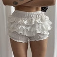 thumbnail image 1 of Cottage Coquette Y2K 00s Vintage Shorts Women Kawaii Lace Trim Multi-layers Bottoms Fairycore Retro Lolita Sweet Pettipants, 1 of 6