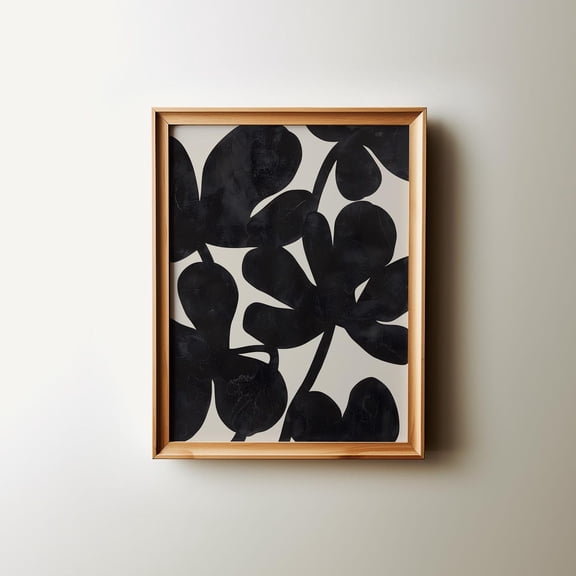 Cottage Core Botanical Wall Art, Preppy Floral Abstract Print, Aesthetic Room Decor, Print And Shipped Wall Art Poster Decor, Unframed Poster Size 8x12