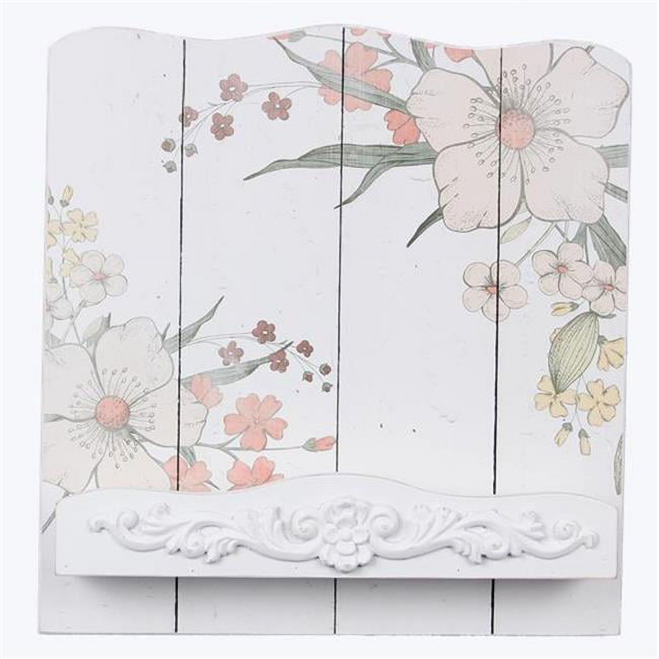 Cottage Core Wood Tabletop Cook Book Holder