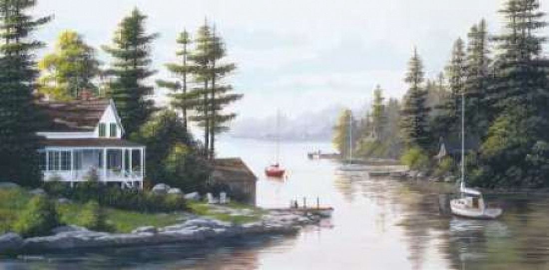 Cottage Country Canvas Art - Bill Saunders (10 x 20)