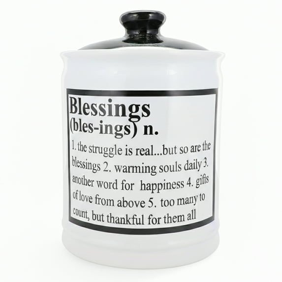 Cottage Creek Bingo Money Ceramic White Piggy Bank