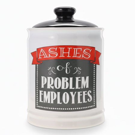 Cottage Creek Ceramic Ashes of Problem Piggy Bank, Candy Jar for Desk Decor