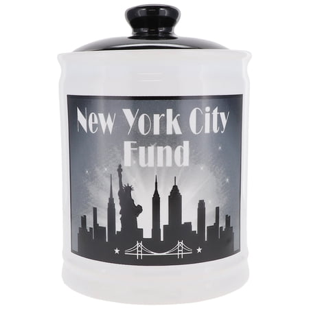 Cottage Creek Ceramic White Piggy Bank, New York City Theme price history and forecast - Cottage Creek 14299