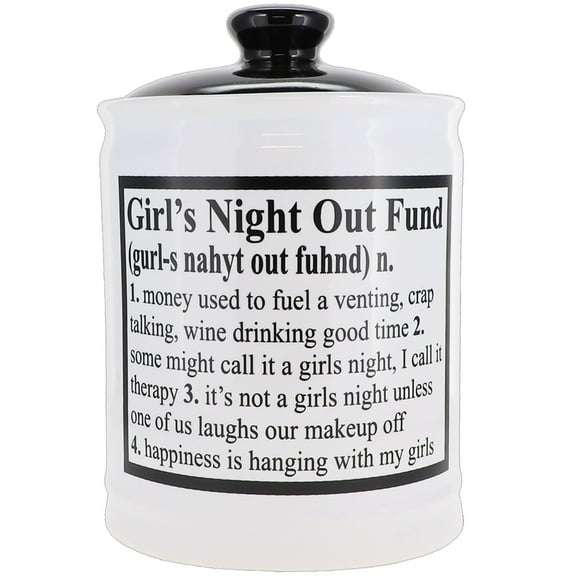 Cottage Creek Girl's Night Out Fund Multicolor Ceramic Piggy Bank