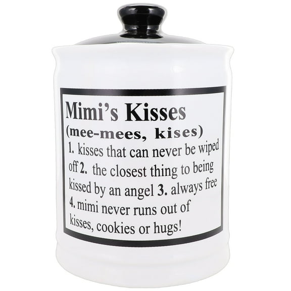 Cottage Creek Mimi's Kisses Piggy Bank, Ceramic, 6" Candy Jar
