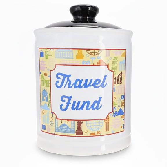 Cottage Creek Travel Fund Town & City Ceramic Piggy Bank