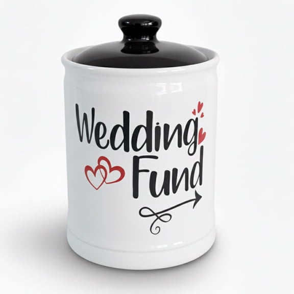 Cottage Creek Wedding Fund Ceramic Piggy Bank, Engagement Gifts for Couples