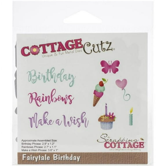 Cottage Cutz CC599 Fairytale Birthday - Dies