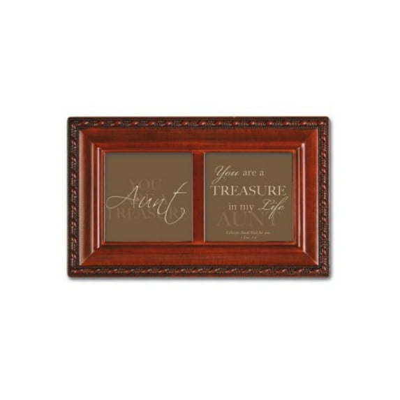 Aunt Cottage Garden Inspirational Woodgrain Petite Music Box Plays How Great Thou Art