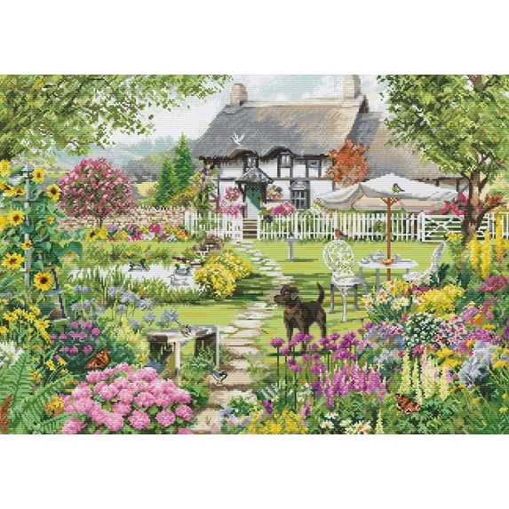 Cottage Garden B2412L Counted Cross-Stitch Kit