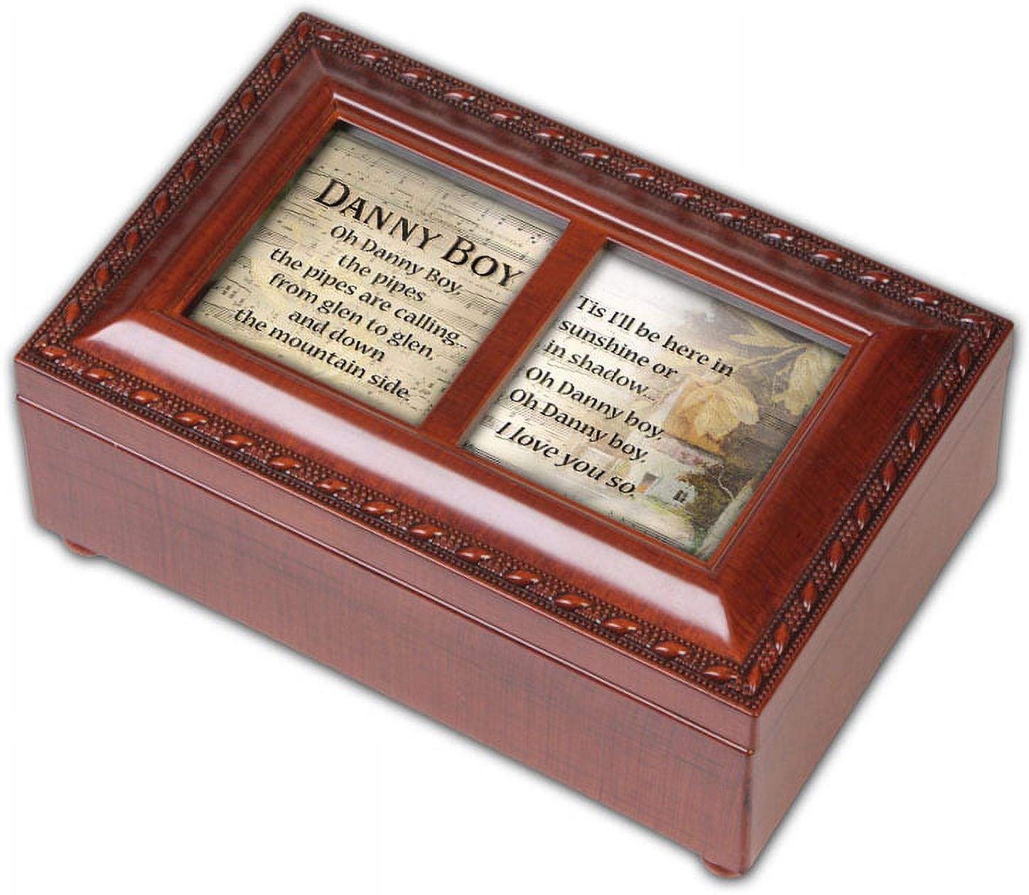 Cottage Garden Danny Boy Woodgrain Petite Music Box / Jewelry Box Plays Irish...