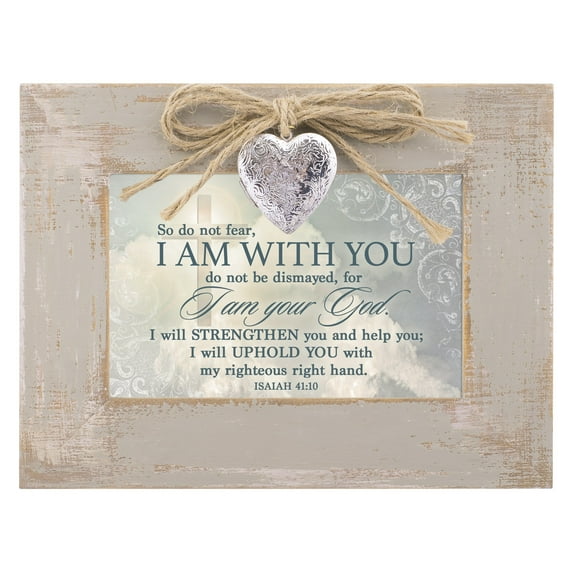 Cottage Garden Do Not Fear I Am With You Natural Taupe Wood Locket Music Box Plays How Great Thou Art