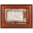Wegitabal Box Cottage Garden Wooden Footprints Amazing Grace Religious Musical Box ...