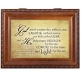 thumbnail image 1 of Cottage Garden God Did Promise Strength Comfort Wood Finish Jewelry Music Box Plays How Great Thou Art, 1 of 9