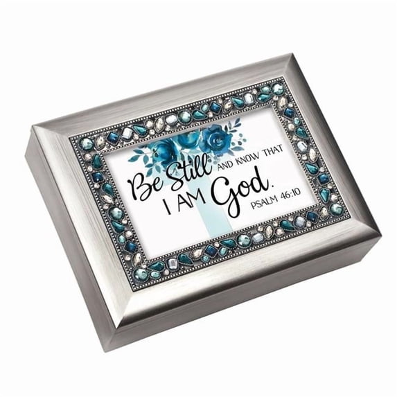 Cottage Garden JM525SC 6 x 4 in. Musicbox Be Still & Know Psalm 46-10 Music Box