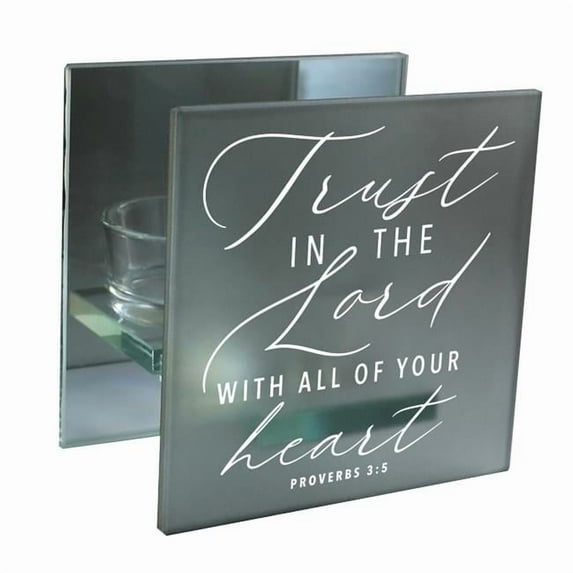 Cottage Garden MCHQ10SGY Trust In The Lord Proverbs 3-5 Candle Holder