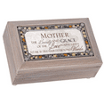 thumbnail image 1 of Cottage Garden Mother Beauty Grace and Love Brushed Pewter Jewelry Music Box Plays You Light Up My Life, 1 of 3