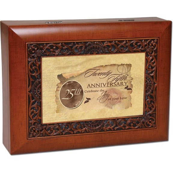 Cottage Garden Music Box - 25Th Anniversary Plays Light Up My Life With Ornat...