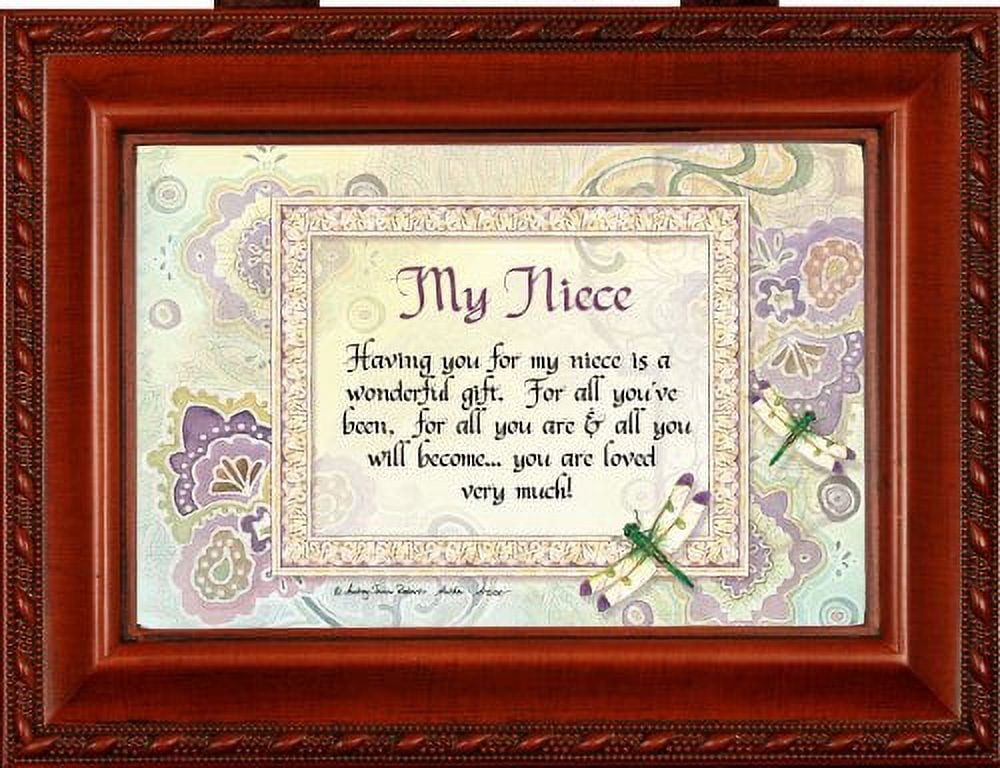 Cottage Garden My Niece Woodgrain Music Box / Jewelry Box Plays You Are My Sunshine