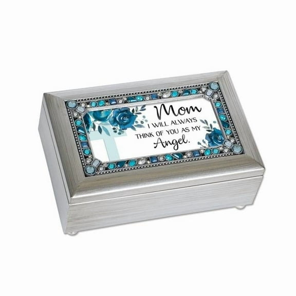 Cottage Garden PJ311SC 4 x 2 in. Mom, Always Think of You As My Angel Music Box
