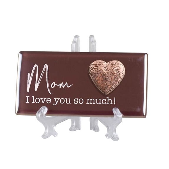 Cottage Garden TLGL23BR 4 x 2 in. Mom, I Love You So Much Ceramic Tile