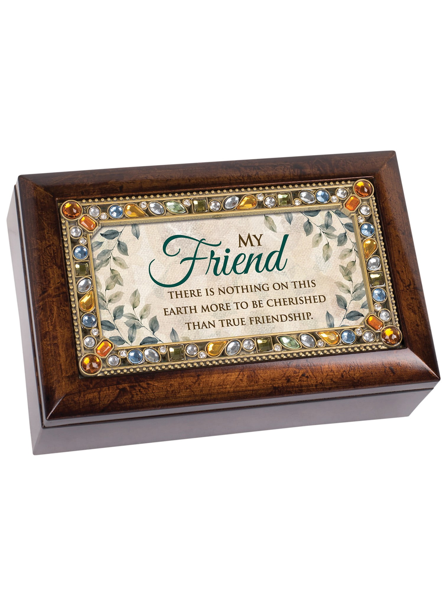 Cottage Garden That's What Friends Are For Music Box Jewelry Box 3x5 Photo Frame