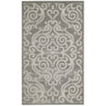 thumbnail image 1 of Cottage Grey/Cream Large Rectangle Rug-Color:Grey/Light Grey,Shape:Small Rectangle,Size:3'-3" X 5'-3", 1 of 2