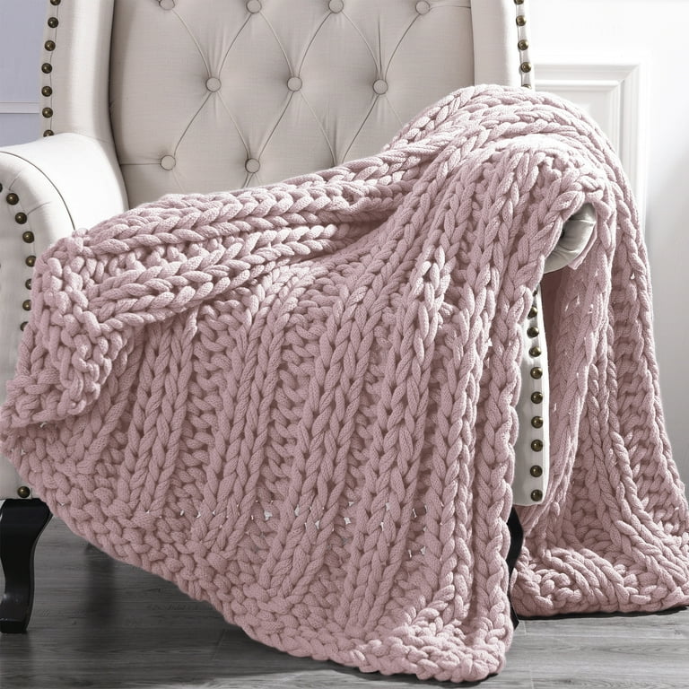 Cottage Lane Chunky Knit Acrylic Adult Throw Blanket 50 x 60