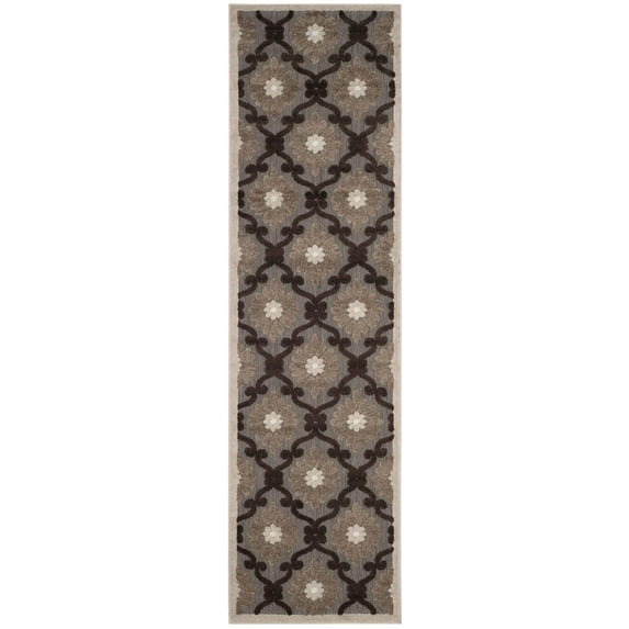 Cottage Light Brown Large Rectangle Rug-Color:Light Brown/Brown,Shape:Runner,Size:2'-3" X 8'