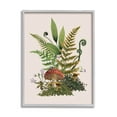 thumbnail image 1 of Cottage Mushroom Woodland Plants Botanical & Floral Graphic Art Gray Framed Art Print Wall Art, 1 of 8
