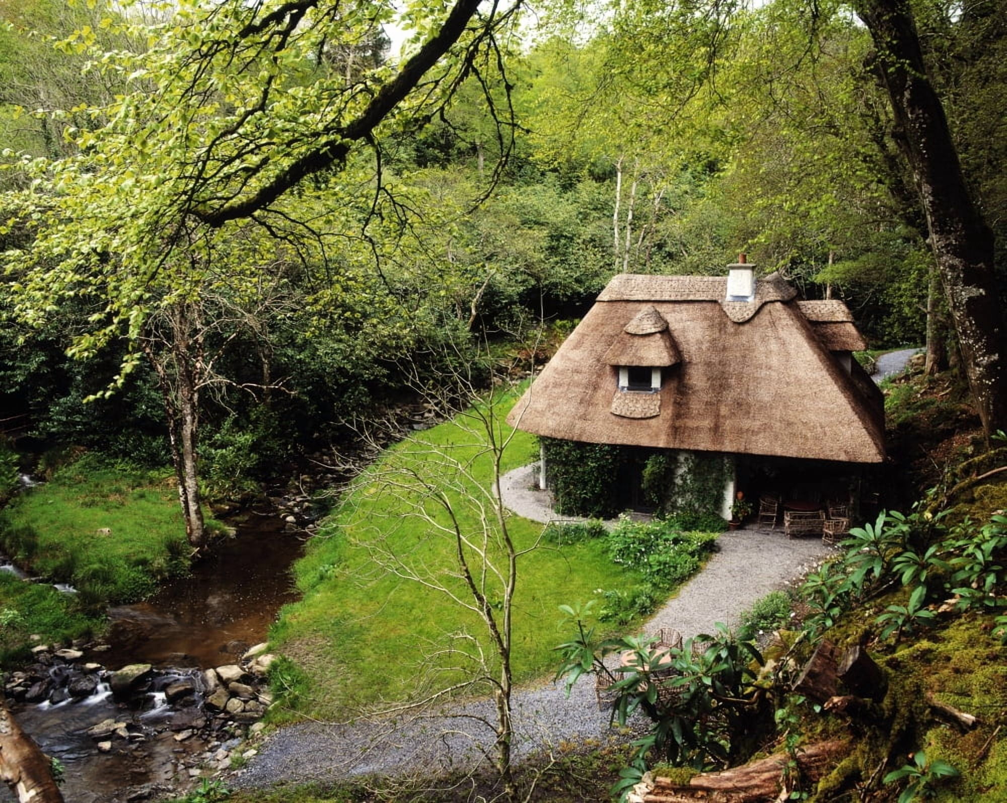 Cottage Ornee Tearoom Kilfane Glen Co Kilkenny Ireland Canvas Art - The Irish Image Collection Design Pics (15 x 12)