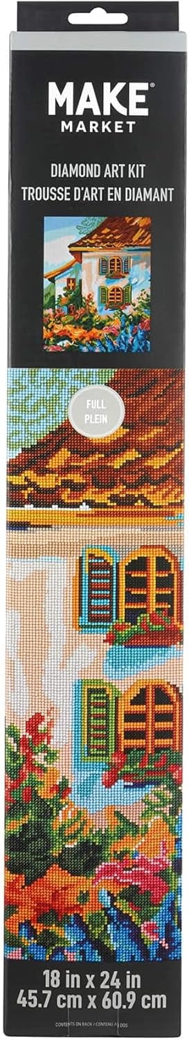 Cottage Painting Diamond Art Kit by Make Market 18" X 24"