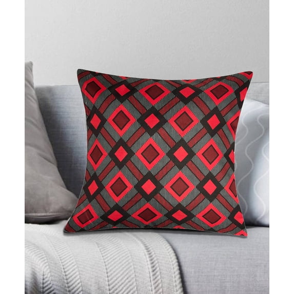 Cottage Plaid Decorative Pillow 18x18