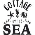 thumbnail image 1 of Cottage By The Sea Beach Travel Lettering Wall Sticker Art Design Decal for Girls Boys Kids Room Bedroom Nursery Kindergarten House Fun Home Decor Stickers Wall Art Vinyl Decoration (20x12 inch), 1 of 1