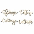 thumbnail image 1 of Cottage Sign Unfinished Wood Cutout Home Decor DIY Option 1- 16" Wide / 1/8", 1 of 3