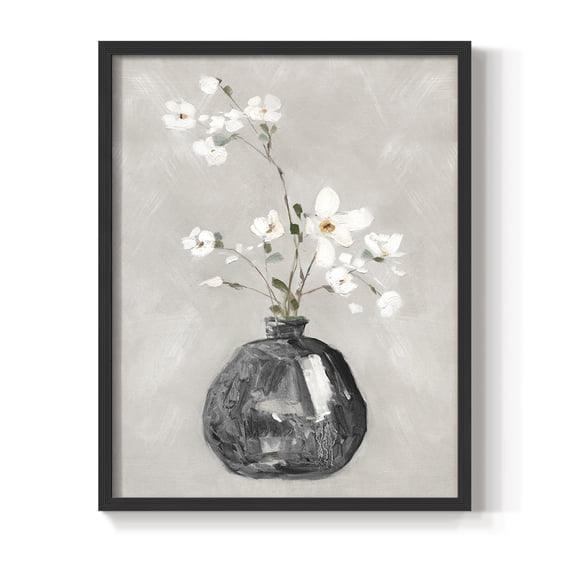 Cottage Spring II Framed Print in Black Solid Wood Framed Print No Nail Hanging