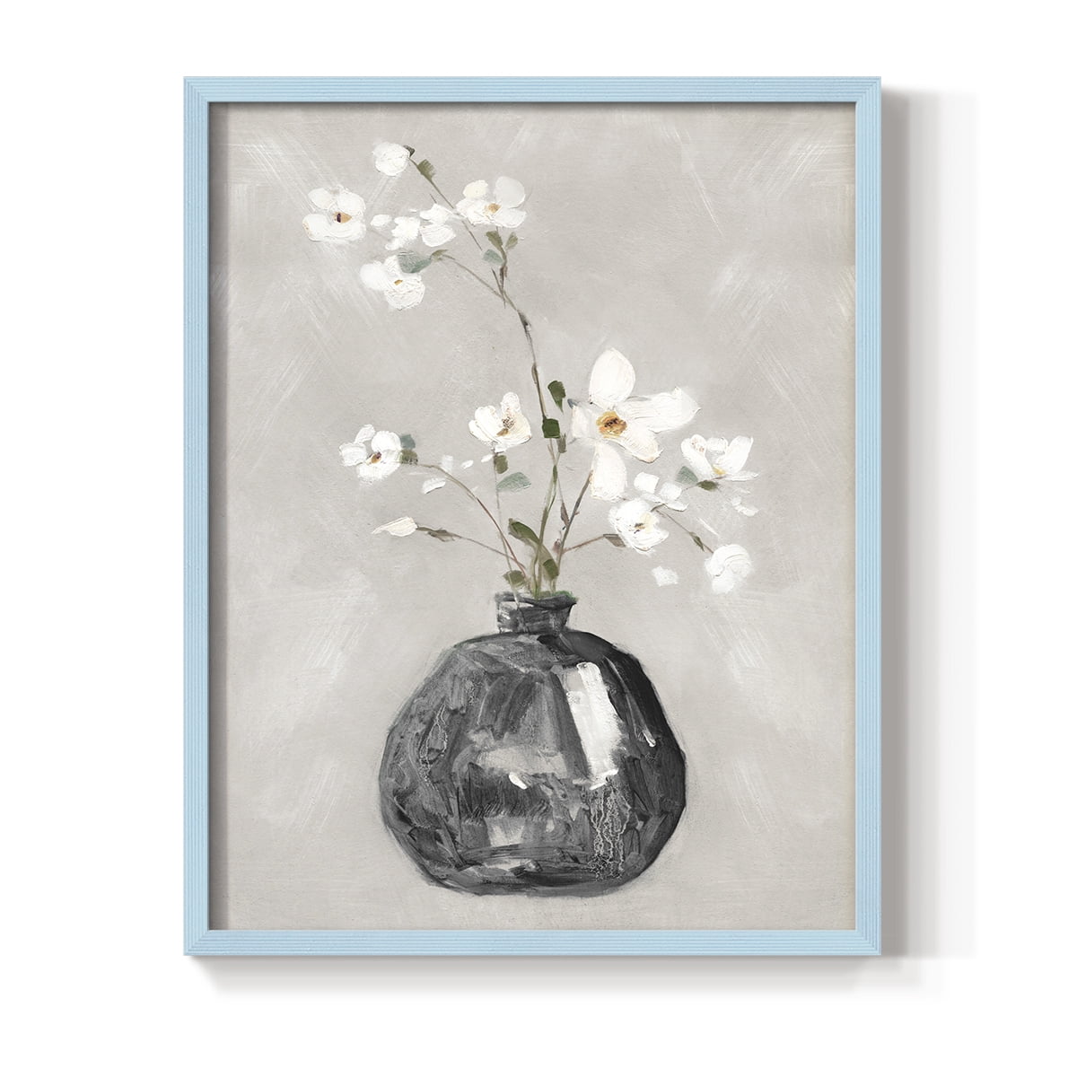 Cottage Spring II Framed Print in Blue Solid Wood Framed Print No Nail Hanging